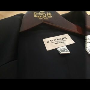 Emanuel navy satin duster